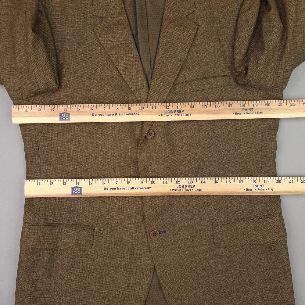 Vintage Towncraft Blazer Mens 42R Brown Check 3 Button Mod Ivy 60s Penneys‎